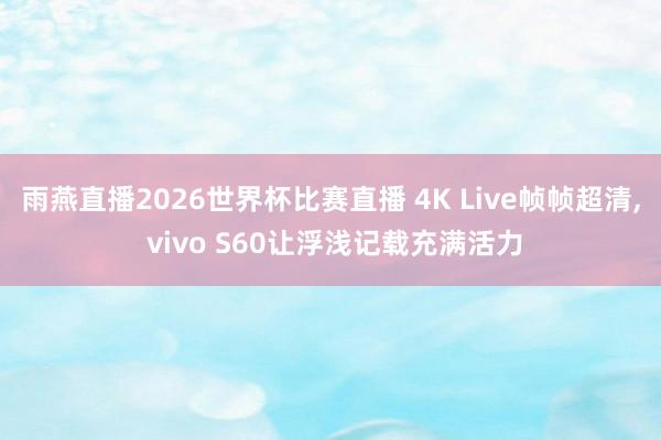 雨燕直播2026世界杯比赛直播 4K Live帧帧超清, vivo S60让浮浅记载充满活力