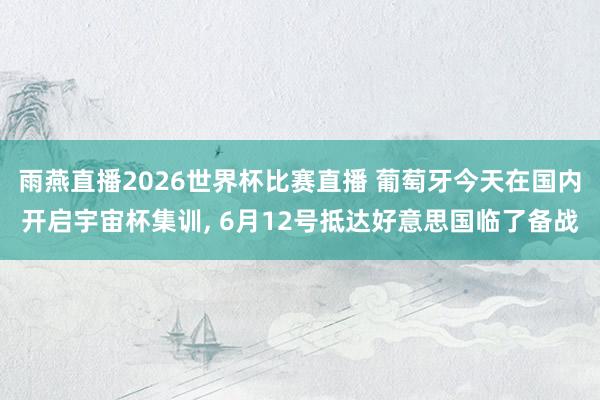 雨燕直播2026世界杯比赛直播 葡萄牙今天在国内开启宇宙杯集训, 6月12号抵达好意思国临了备战