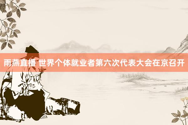 雨燕直播 世界个体就业者第六次代表大会在京召开