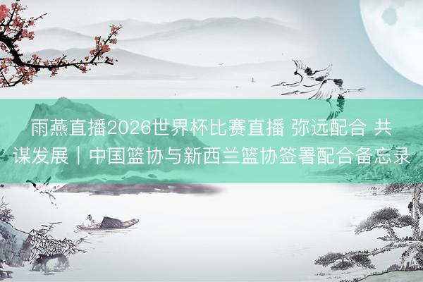 雨燕直播2026世界杯比赛直播 弥远配合 共谋发展｜中国篮协与新西兰篮协签署配合备忘录